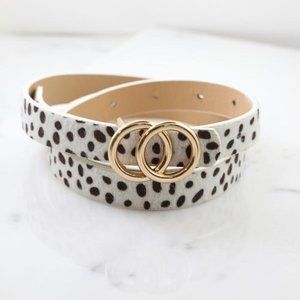 Double O Thin Belt - Jaguar